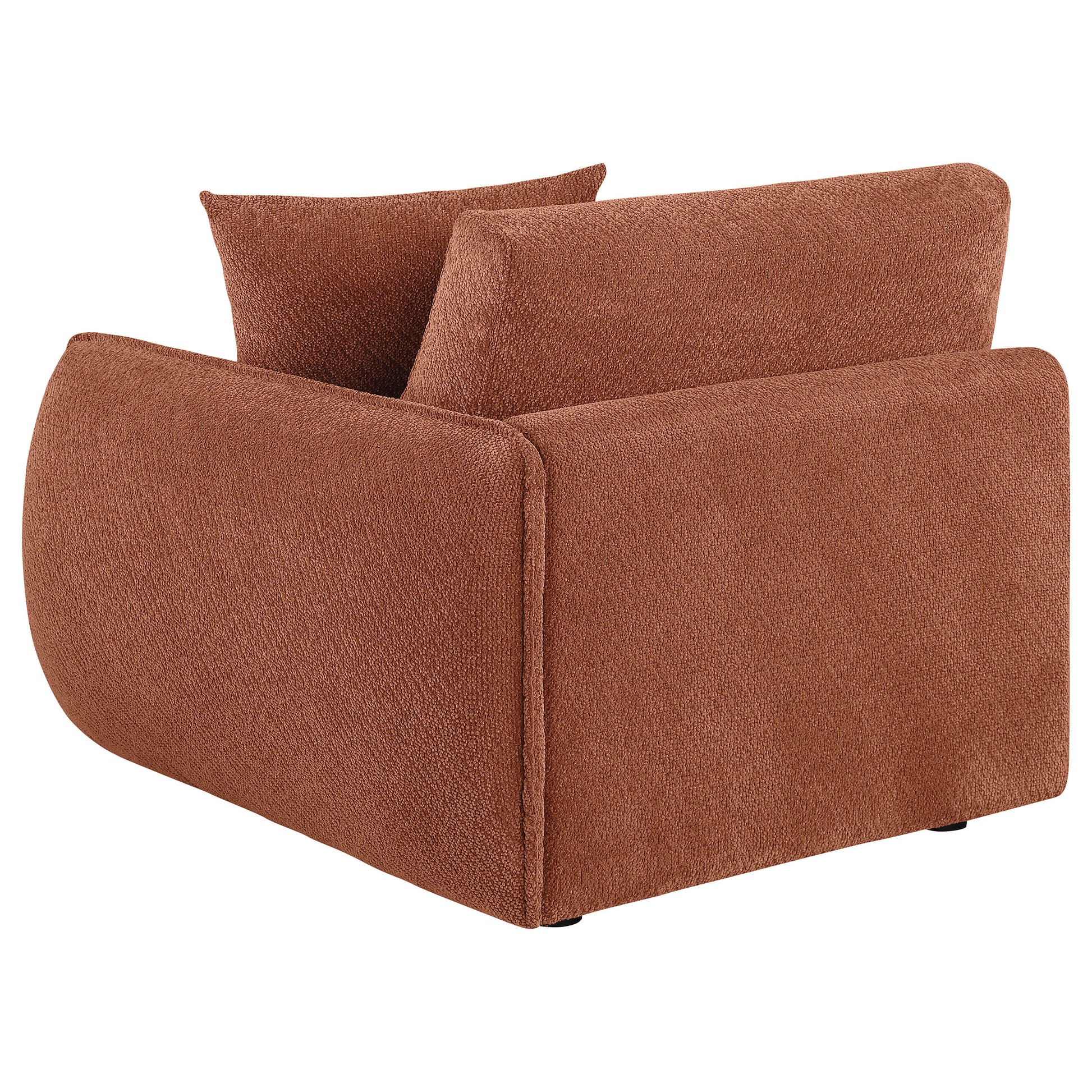 Elysia Fabric Upholstered Modular RAF Chair Coral