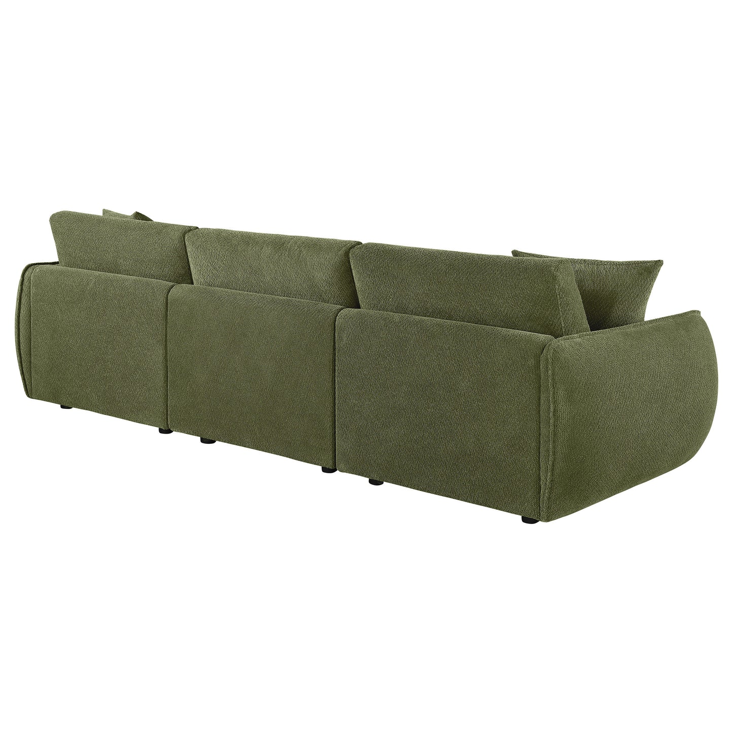 Elysia Fabric Upholstered Modular Lounge Sofa Green