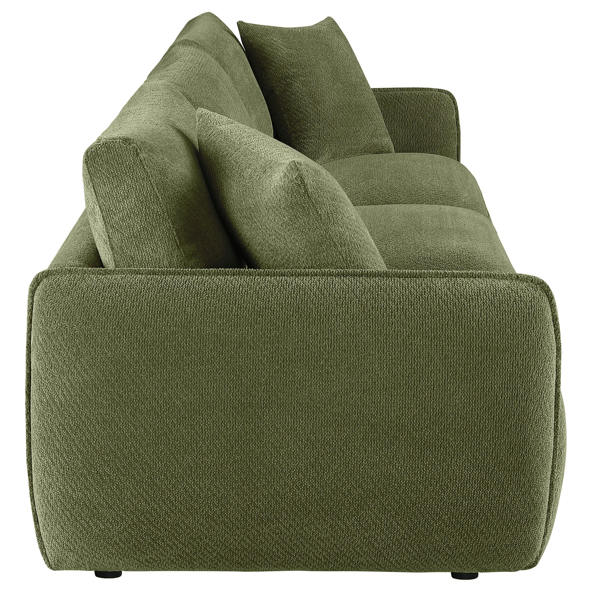 Elysia Fabric Upholstered Modular Lounge Sofa Green