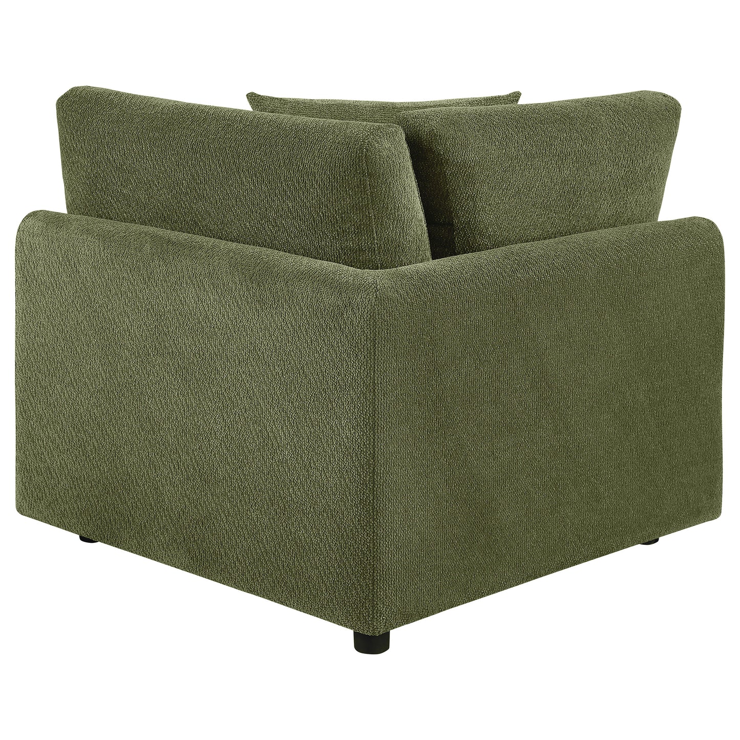 Elysia Fabric Upholstered Modular Corner Chair Green