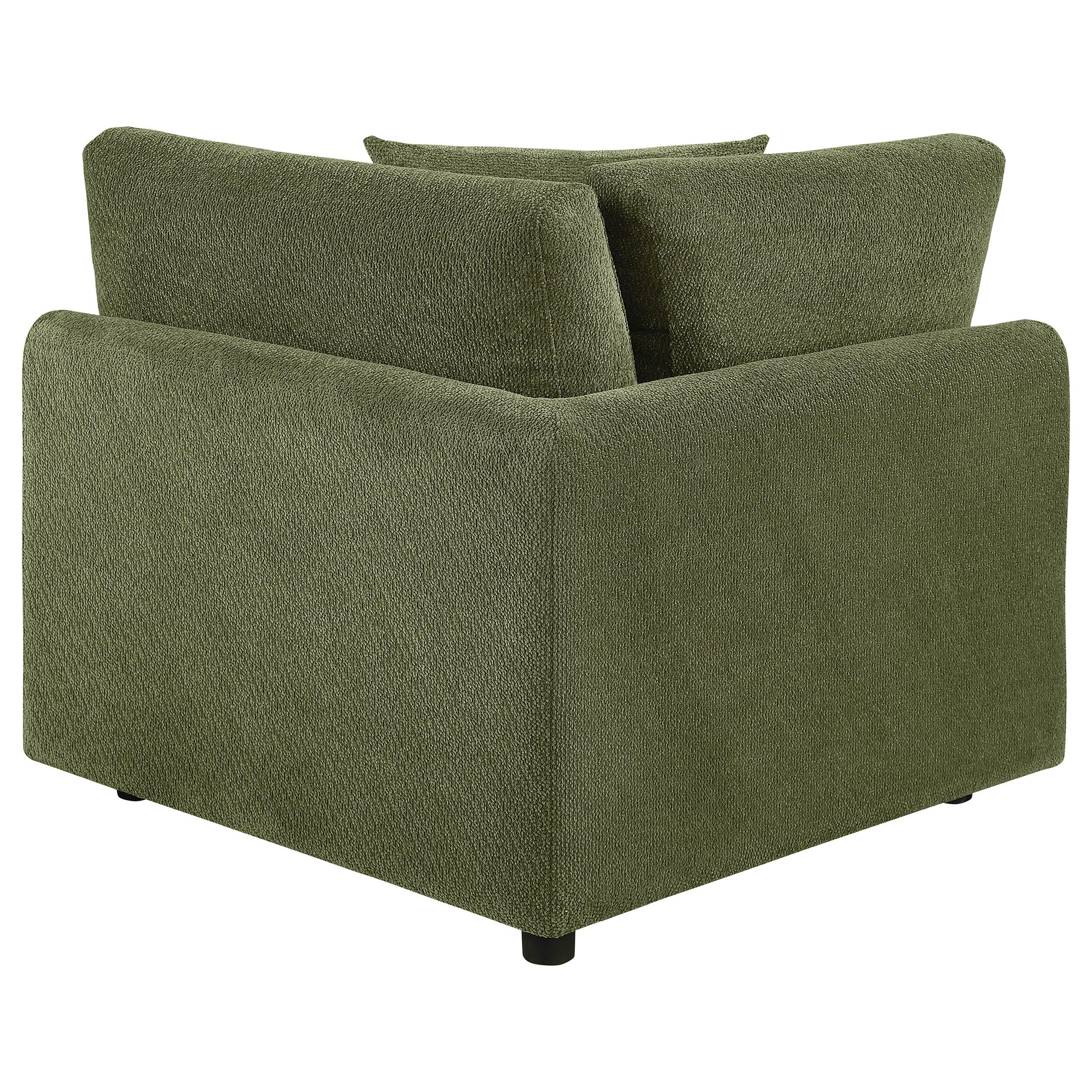 Elysia Fabric Upholstered Modular Corner Chair Green