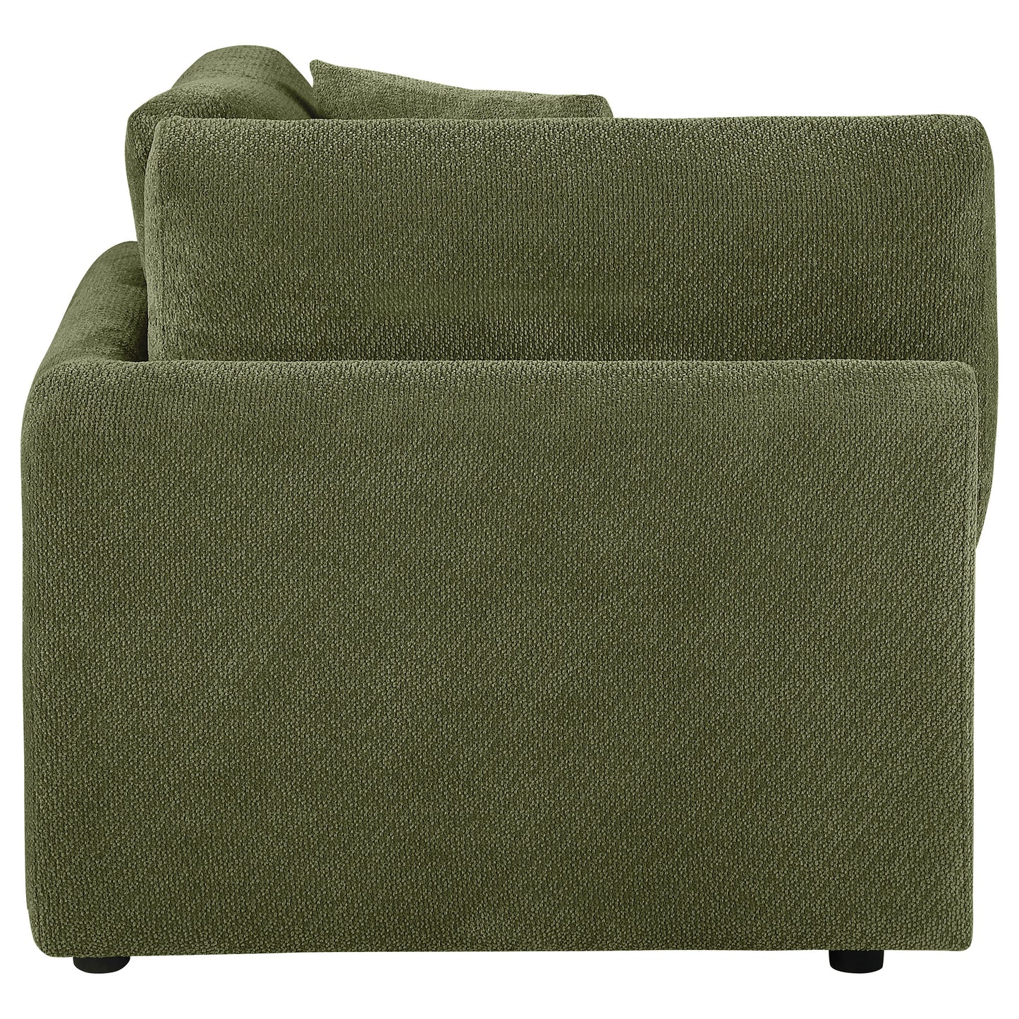 Elysia Fabric Upholstered Modular Corner Chair Green