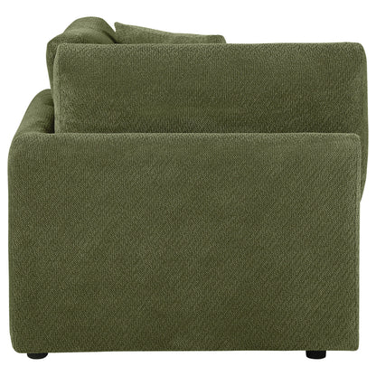 Elysia Fabric Upholstered Modular Corner Chair Green
