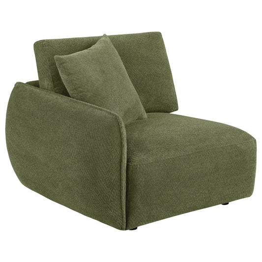 Elysia Fabric Upholstered Modular LAF Chair Green