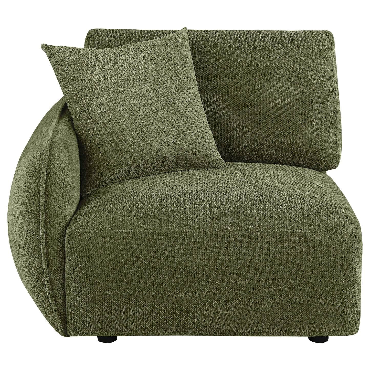 Elysia Fabric Upholstered Modular LAF Chair Green
