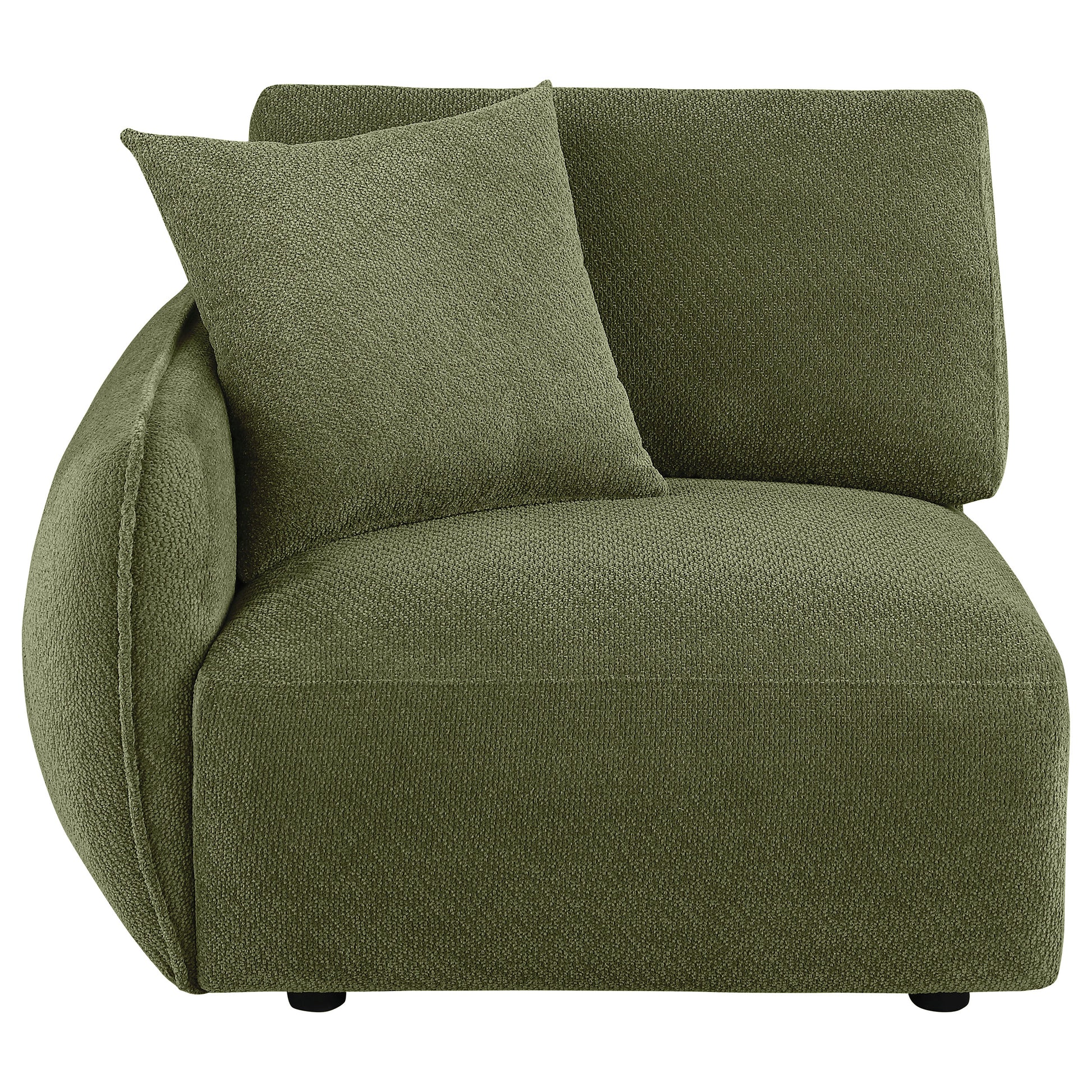 Elysia Fabric Upholstered Modular LAF Chair Green