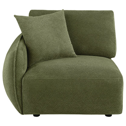 Elysia Fabric Upholstered Modular LAF Chair Green