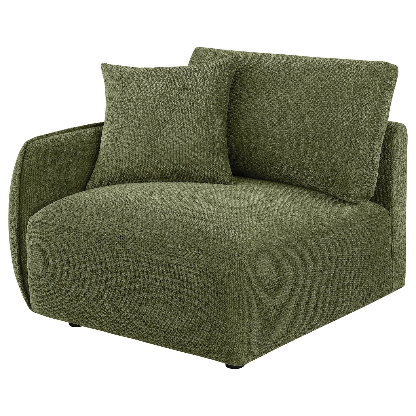 Elysia Fabric Upholstered Modular LAF Chair Green