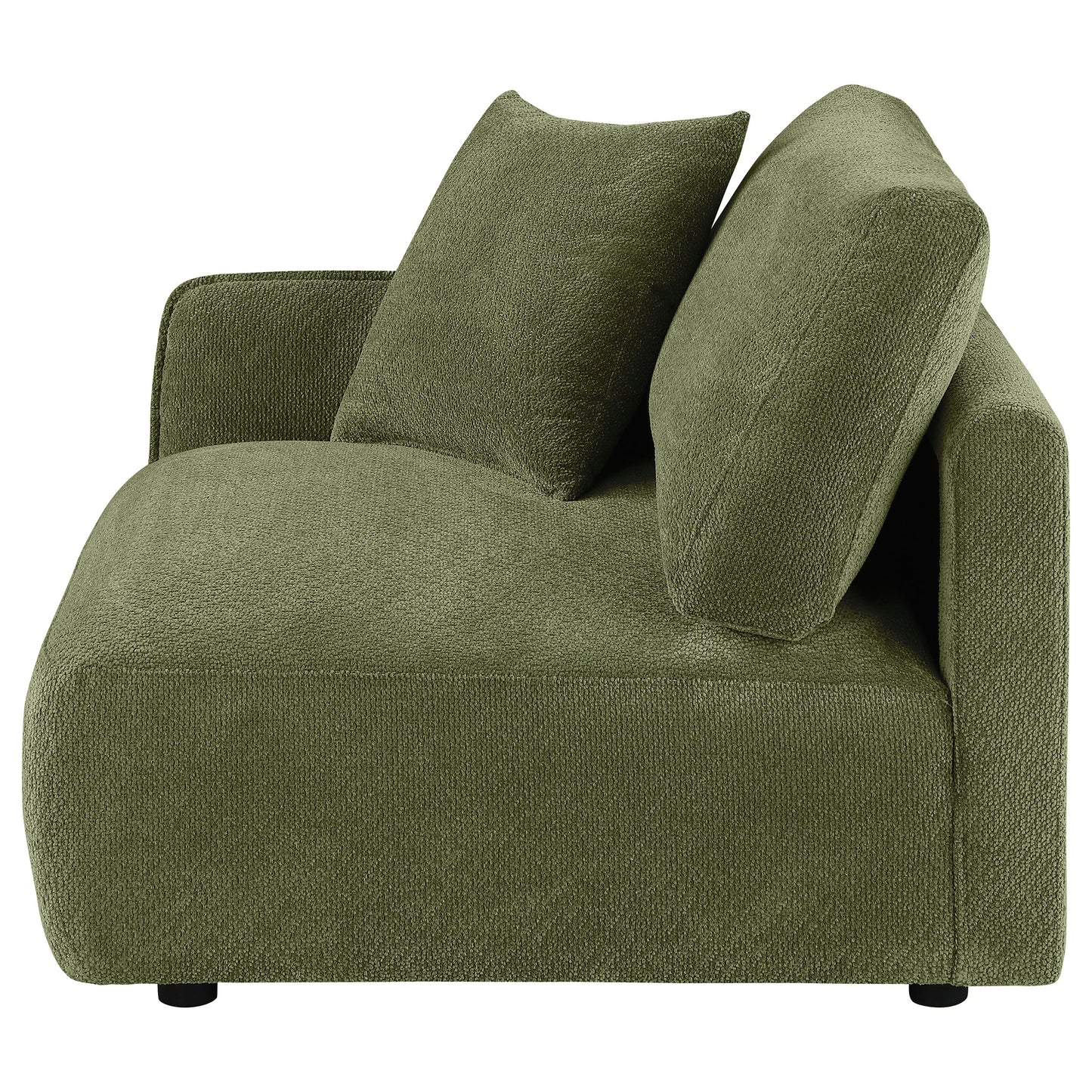 Elysia Fabric Upholstered Modular LAF Chair Green