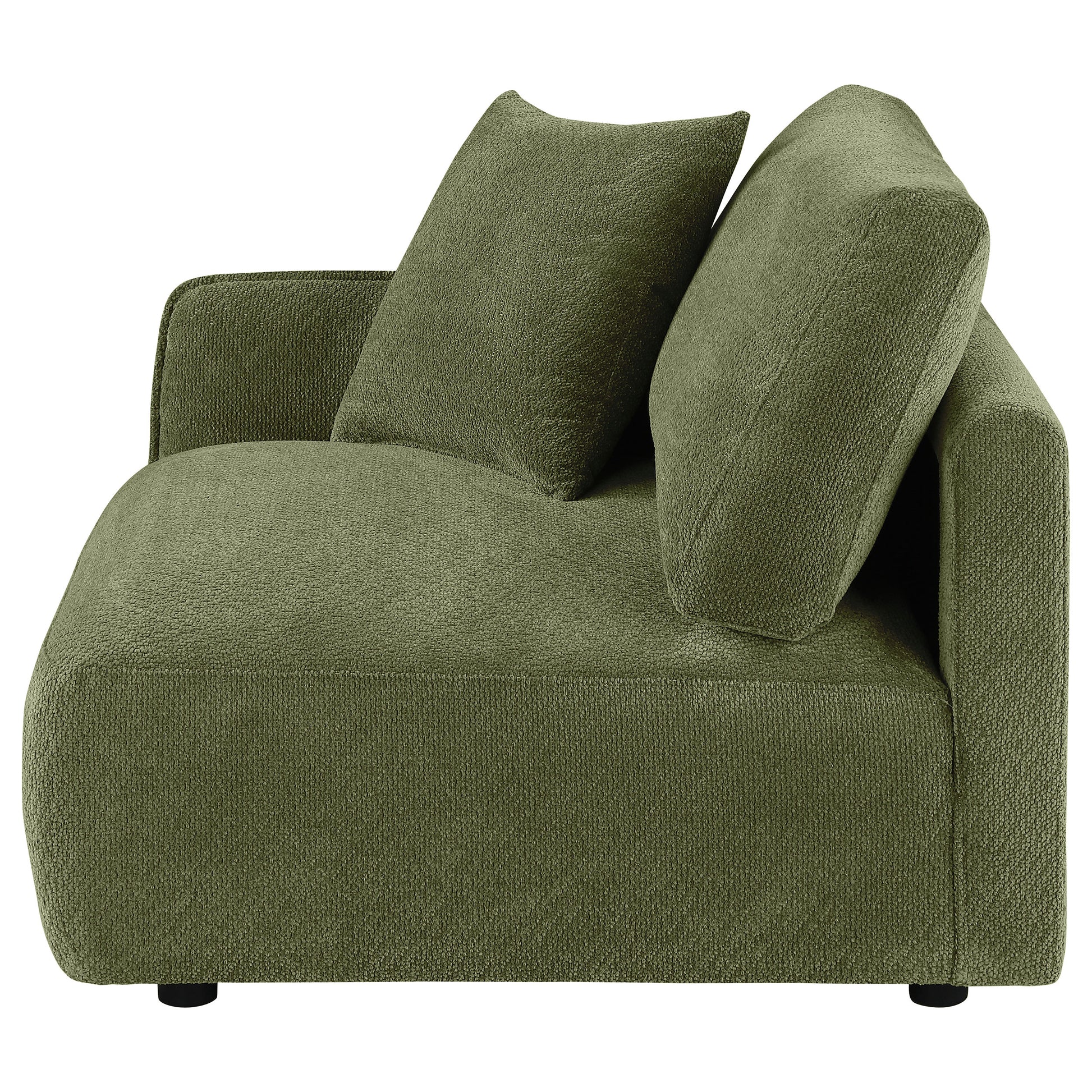 Elysia Fabric Upholstered Modular LAF Chair Green