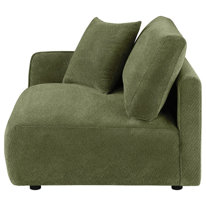 Elysia Fabric Upholstered Modular LAF Chair Green