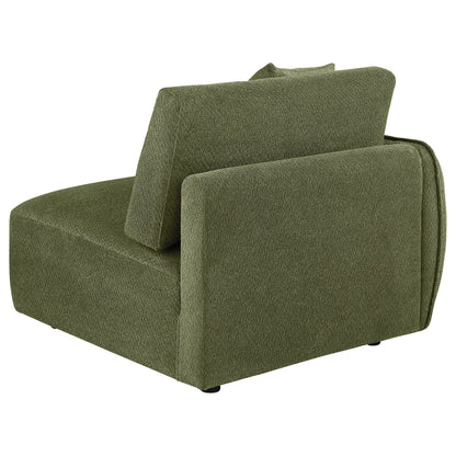 Elysia Fabric Upholstered Modular LAF Chair Green