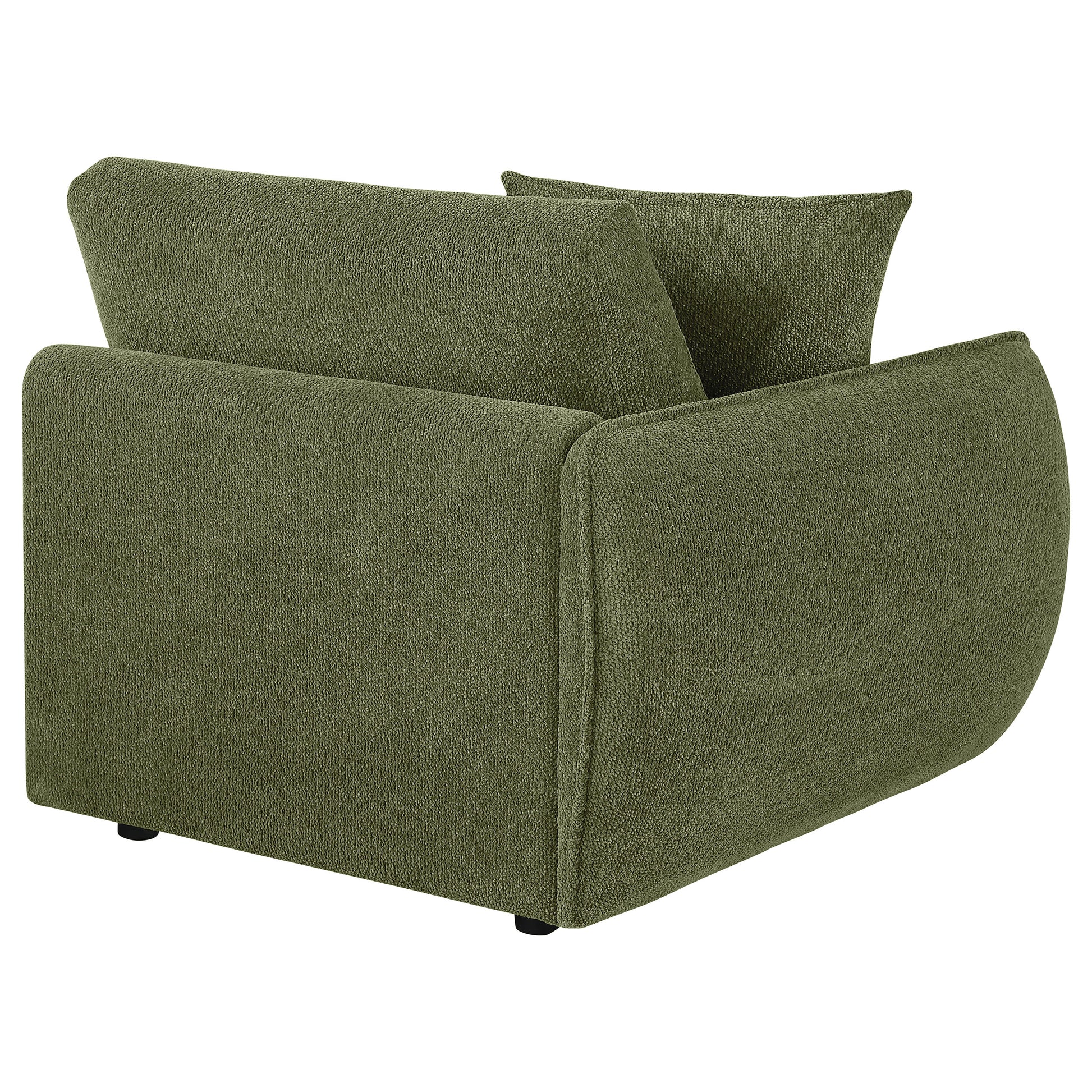 Elysia Fabric Upholstered Modular LAF Chair Green