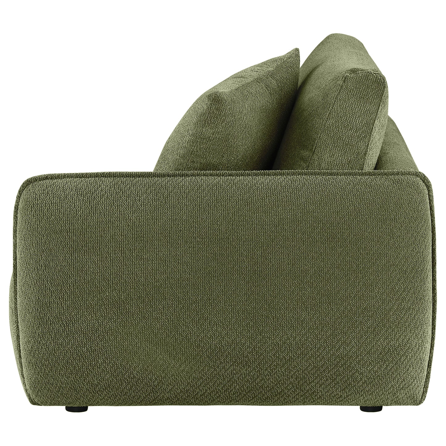 Elysia Fabric Upholstered Modular RAF Chair Green