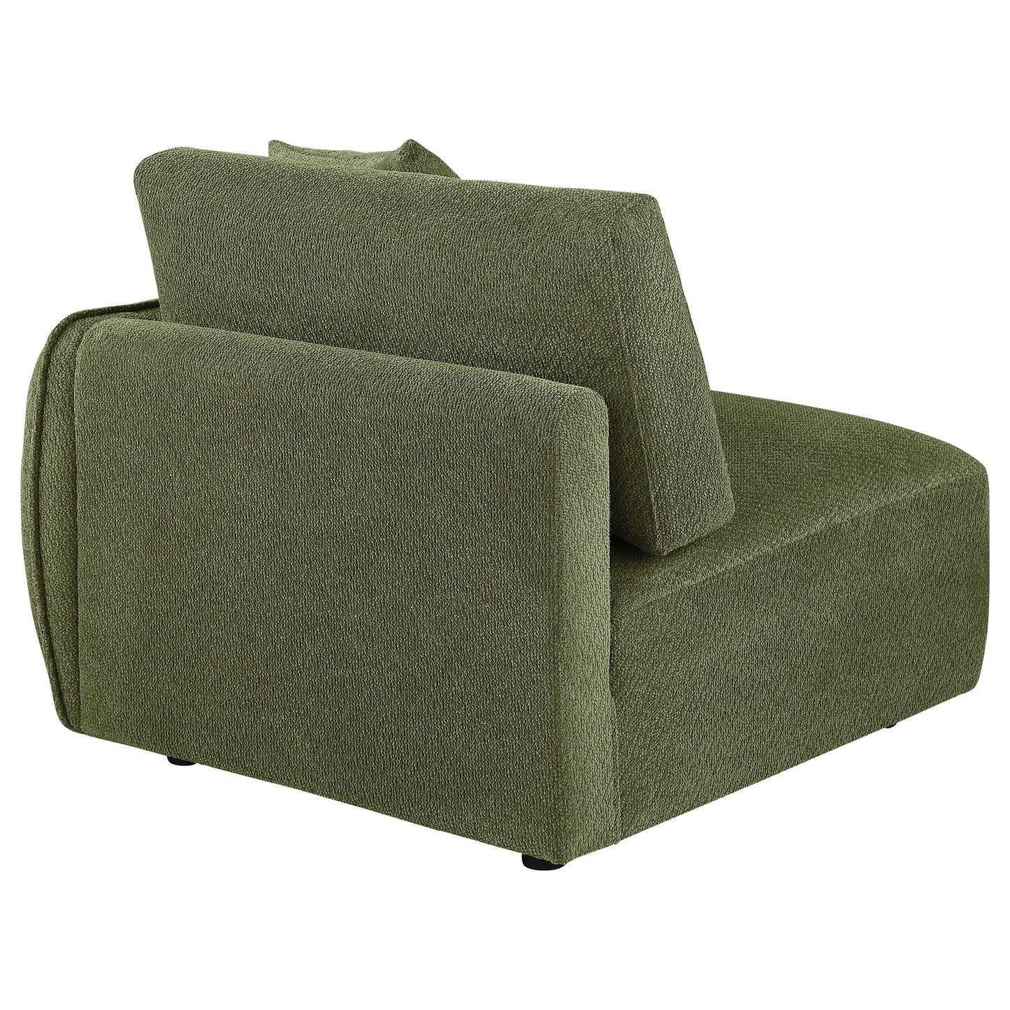Elysia Fabric Upholstered Modular RAF Chair Green