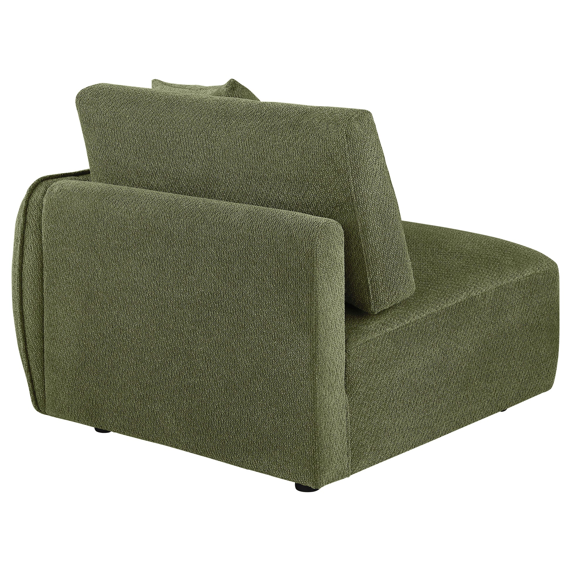 Elysia Fabric Upholstered Modular RAF Chair Green