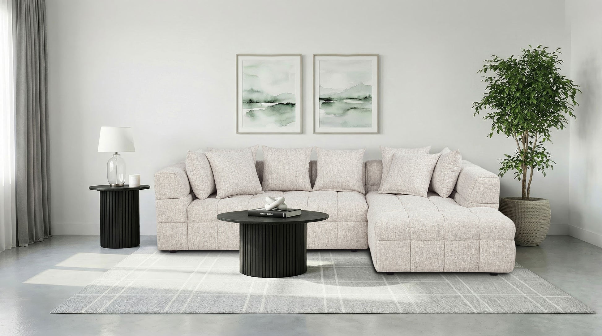 Amara Upholstered LAF Loveseat