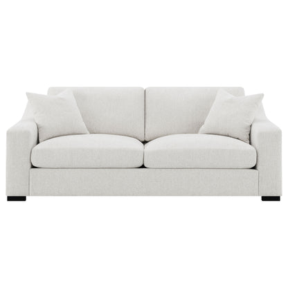 Ashlyn Fabric Upholstered Track Arm Sofa Sand