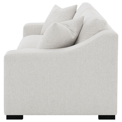 Ashlyn Fabric Upholstered Track Arm Sofa Sand