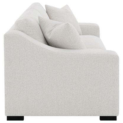 Ashlyn Fabric Upholstered Track Arm Sofa Sand