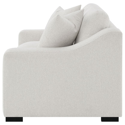 Ashlyn Fabric Upholstered Track Arm Loveseat Sand