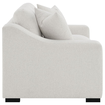 Ashlyn Fabric Upholstered Track Arm Loveseat Sand