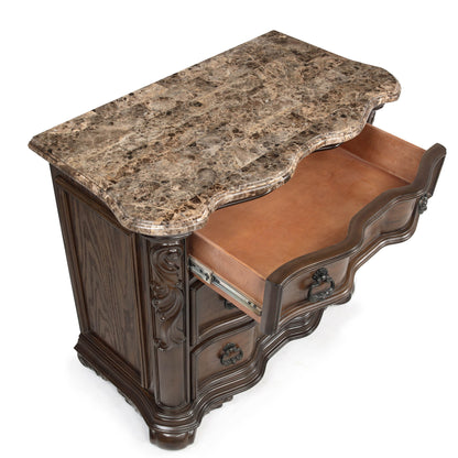 Nightstand, 3 Drawers - Brown / Coffee - The Sleep Loft - Online Mattress Showroom NYC