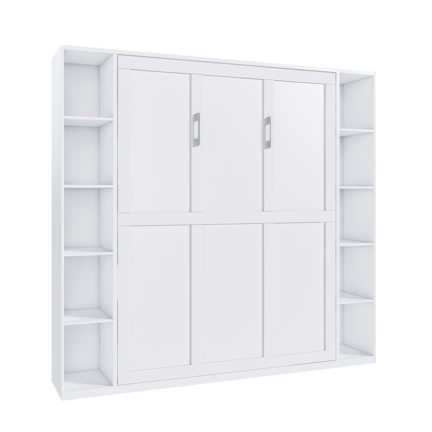 Queen Murphy Bed With Storage Cabinet - White - The Sleep Loft - Online Mattress Showroom NYC