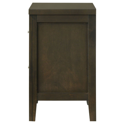 Clement - 2 Drawer Nightstand Bedside Table - Espresso - The Sleep Loft - Online Mattress Showroom NYC