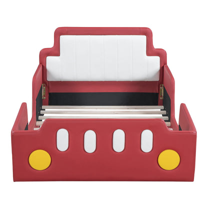 Race Car Shaped Platform Bed With Wheels - The Sleep Loft - Online Mattress Showroom NYC