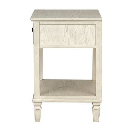 Victoria - Bedside Table With Drawer And Shelf - The Sleep Loft - Online Mattress Showroom NYC