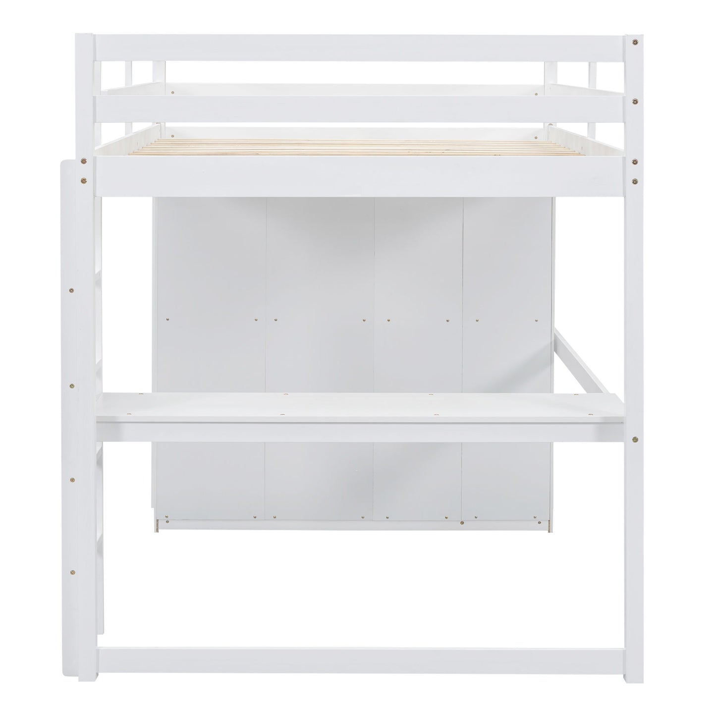 Loft Bed With Built In Wardrobe, Shelves And Drawers - The Sleep Loft - Online Mattress Showroom NYC