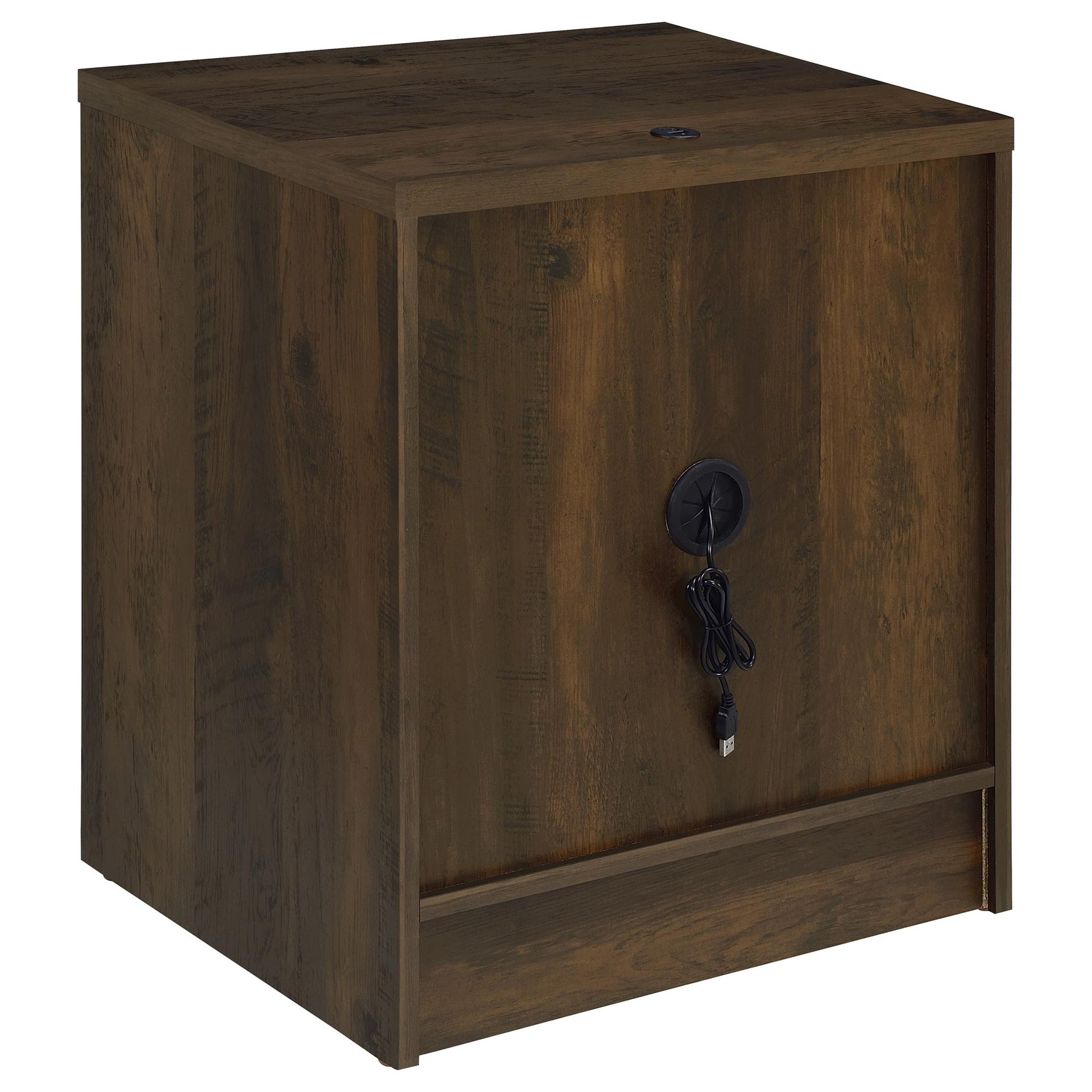 Geary - 2 Drawer Nightstand With LED Lights And USB Charging Ports - The Sleep Loft - Online Mattress Showroom NYC