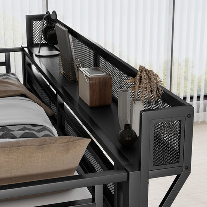 Loft Bed With Storage Shelves, Wardrobe - The Sleep Loft - Online Mattress Showroom NYC