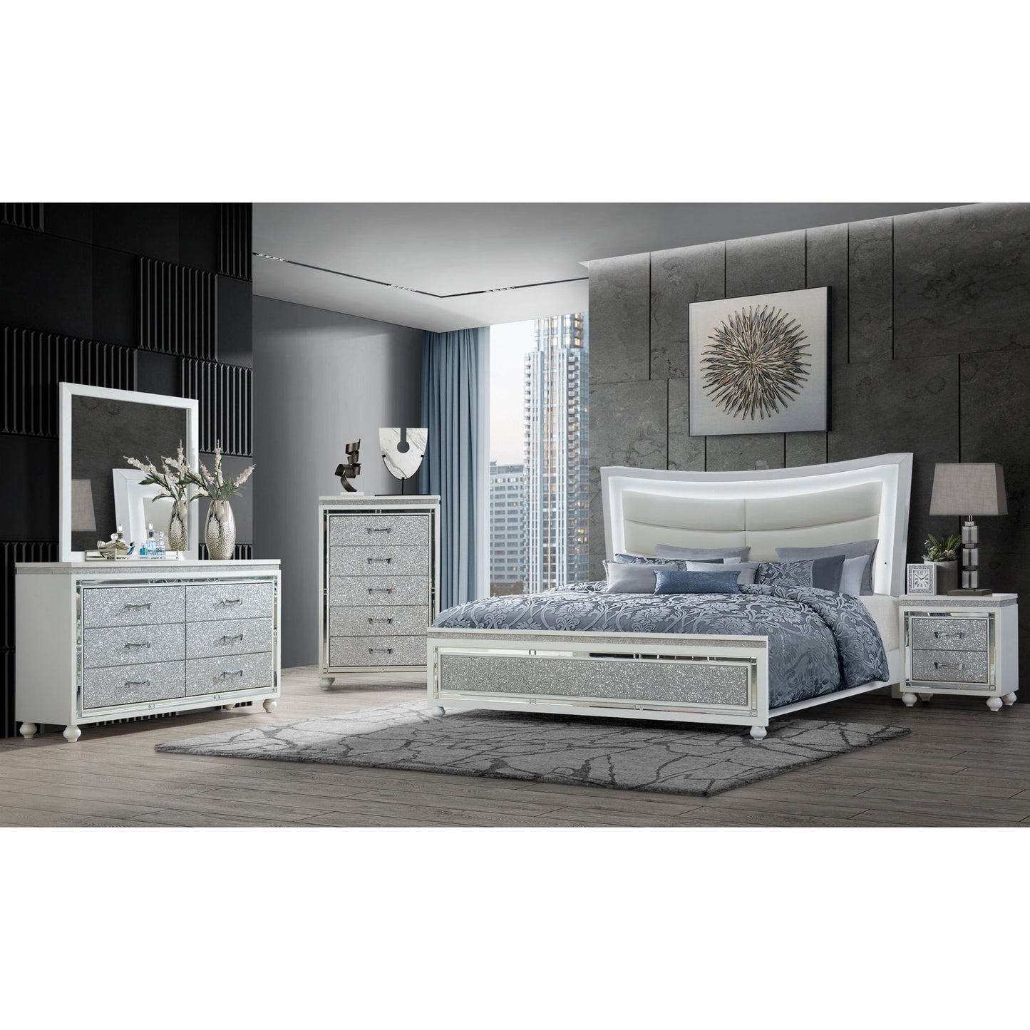 Maloise - Nightstand - White - The Sleep Loft - Online Mattress Showroom NYC