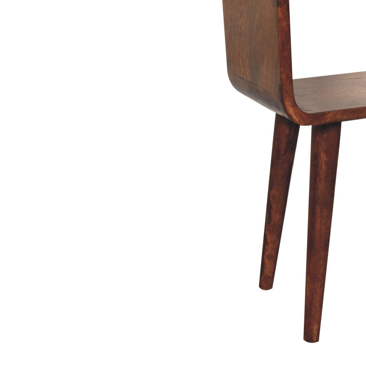 Minimalist Open Curved Nightstand - The Sleep Loft - Online Mattress Showroom NYC