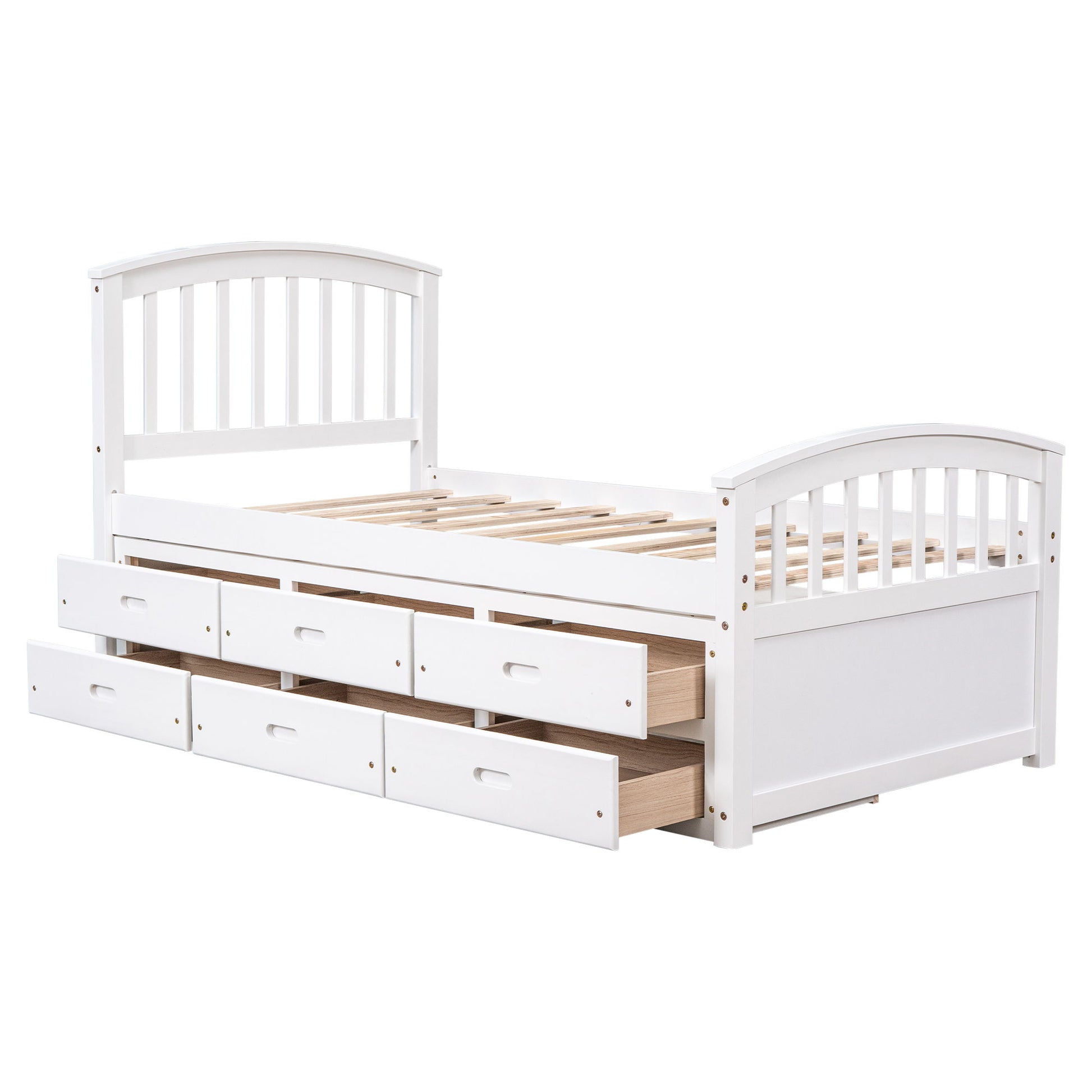 Platform Storage Bed Solid Wood Bed With 6 Drawers - The Sleep Loft - Online Mattress Showroom NYC
