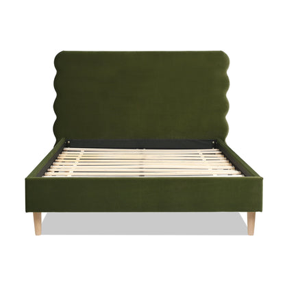 Stockholm - Modern Wavy Headboard Platform Bed - The Sleep Loft - Online Mattress Showroom NYC