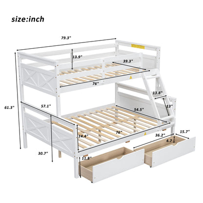 Bunk Bed With Ladder And Safety Guardrail - The Sleep Loft - Online Mattress Showroom NYC