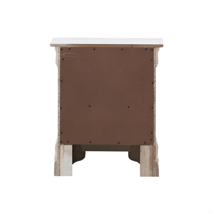 Accent Nightstand - Silver Champagne - The Sleep Loft - Online Mattress Showroom NYC