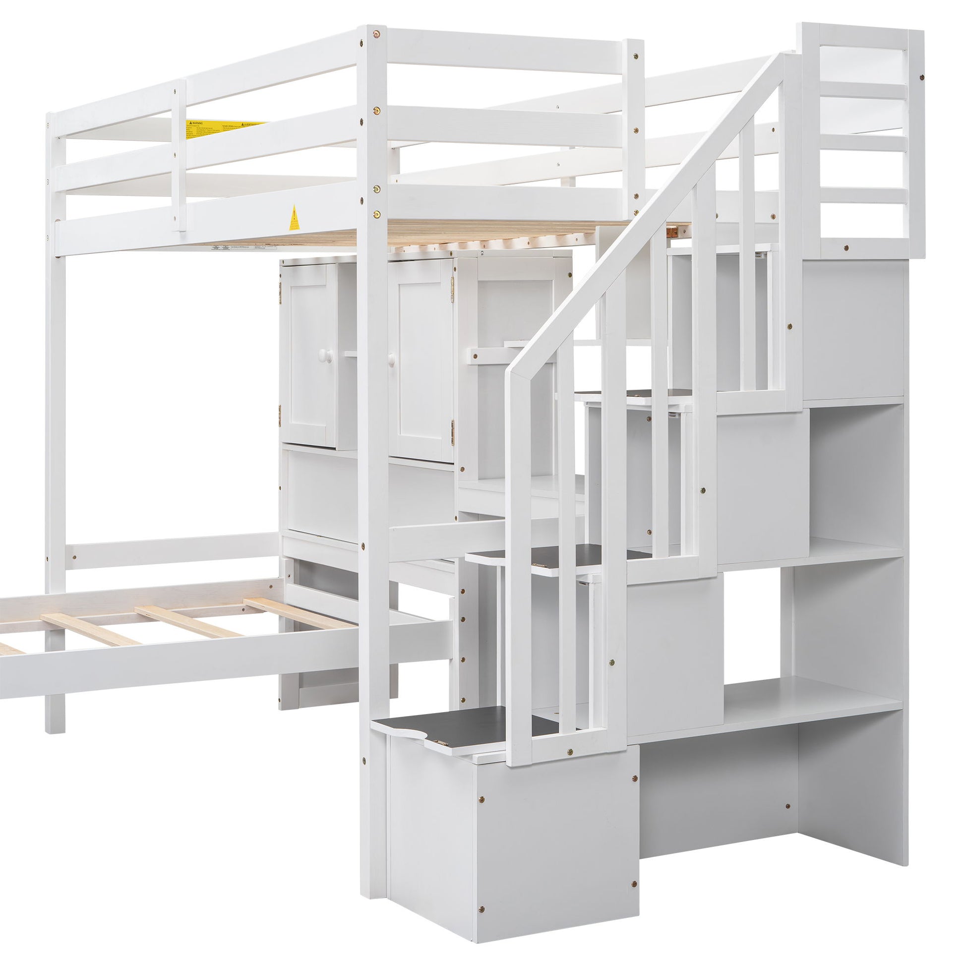 Loft Bed With Built In Desk And Staircase - The Sleep Loft - Online Mattress Showroom NYC