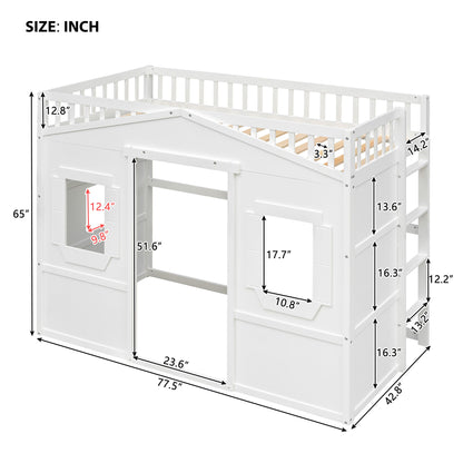 House Loft Bed With Ladder - The Sleep Loft - Online Mattress Showroom NYC