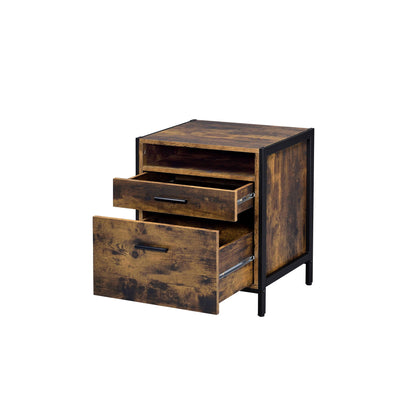 Juvanth - Rustic Nightstand - Oak - The Sleep Loft - Online Mattress Showroom NYC