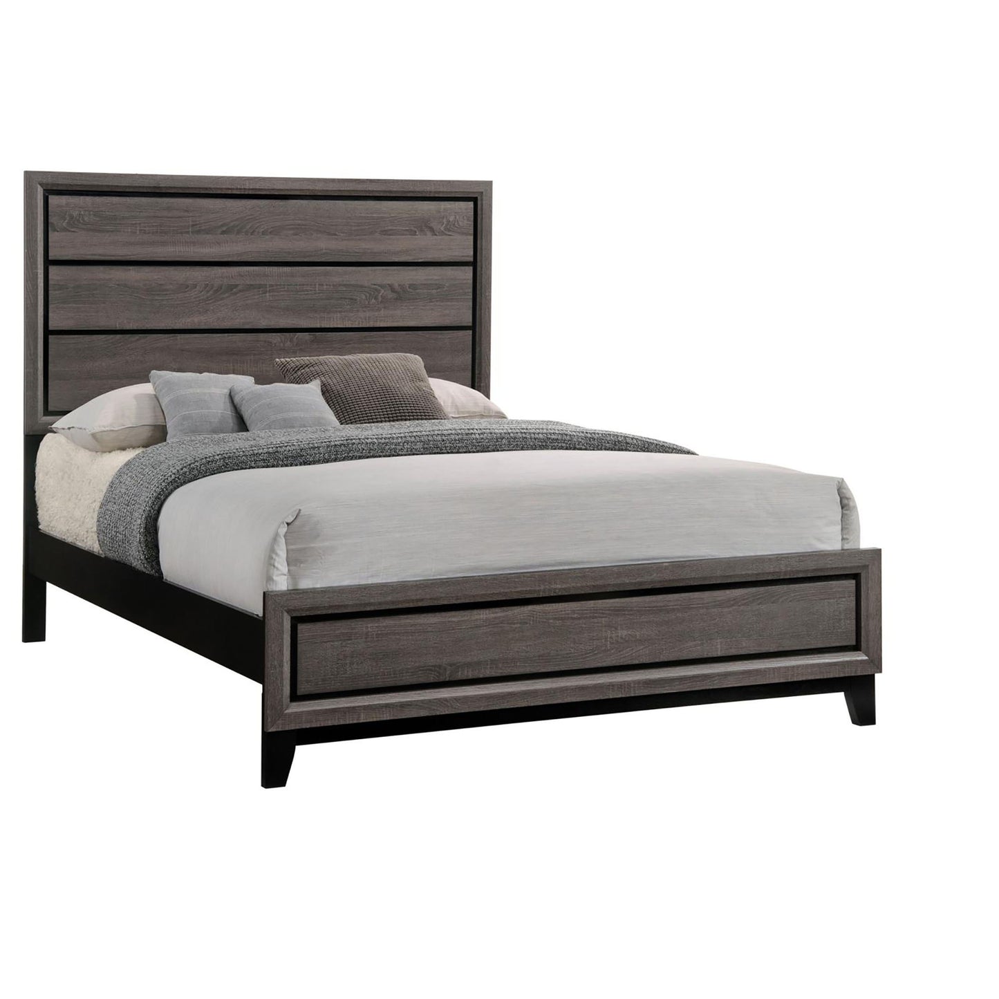 Queen Panel Bed Accents - Gray - The Sleep Loft - Online Mattress Showroom NYC