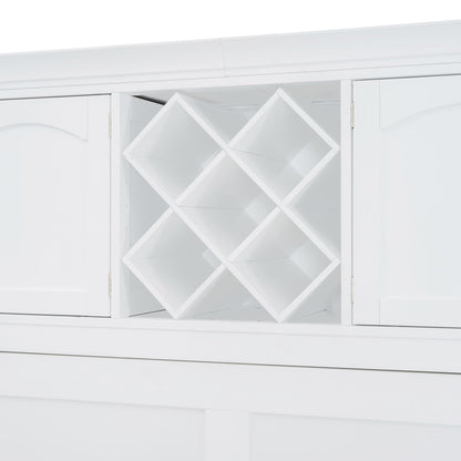 Murphy Wall Bed With Top Cabinets & Wine Rack - The Sleep Loft - Online Mattress Showroom NYC