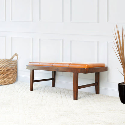 Maddox - Bench - Rustic / Tan - The Sleep Loft - Online Mattress Showroom NYC