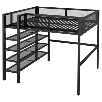Loft Bed With 4 Tier Shelves And Storage - The Sleep Loft - Online Mattress Showroom NYC