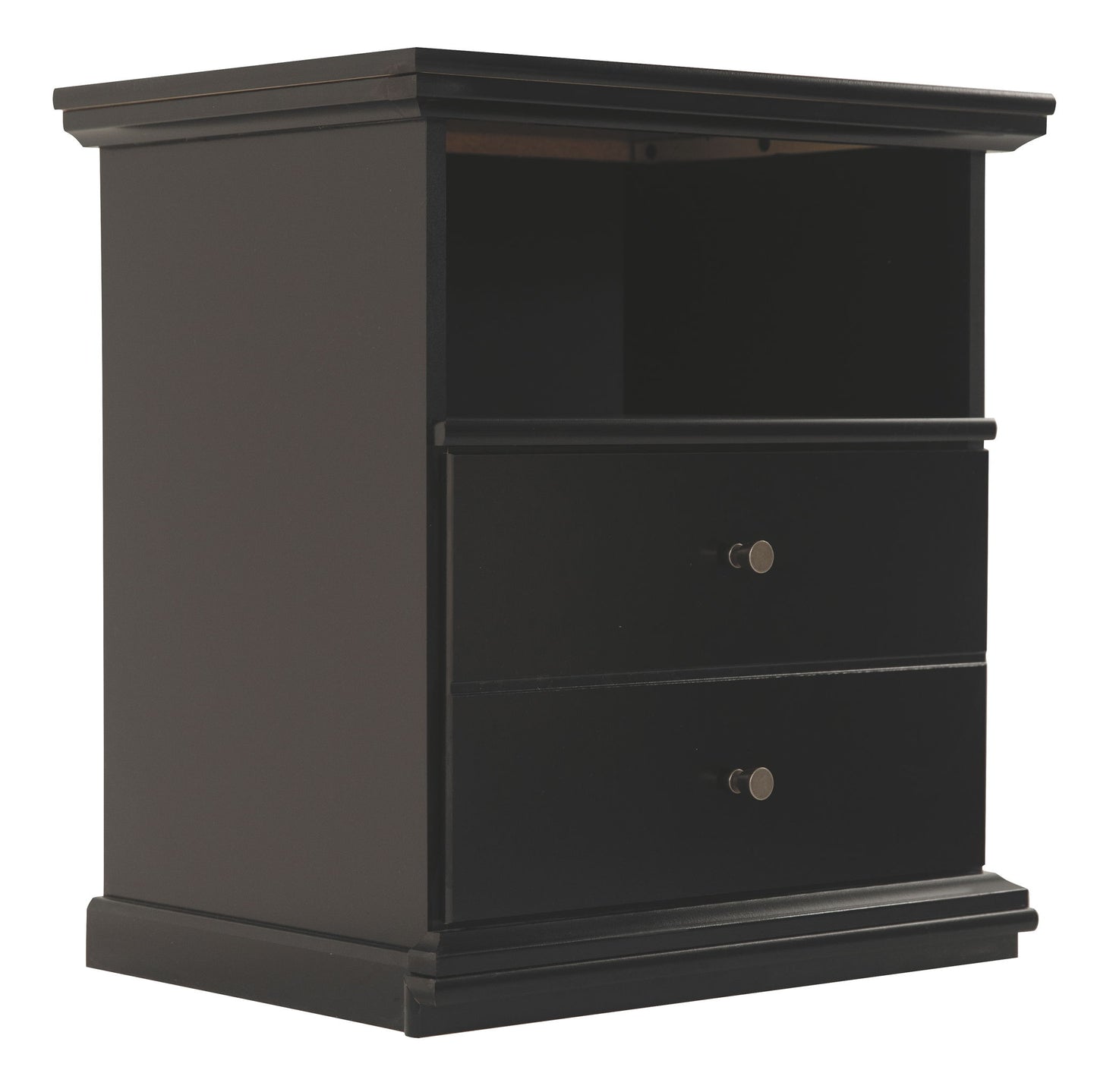 Maribel - One Drawer Night Stand - Black - The Sleep Loft - Online Mattress Showroom NYC