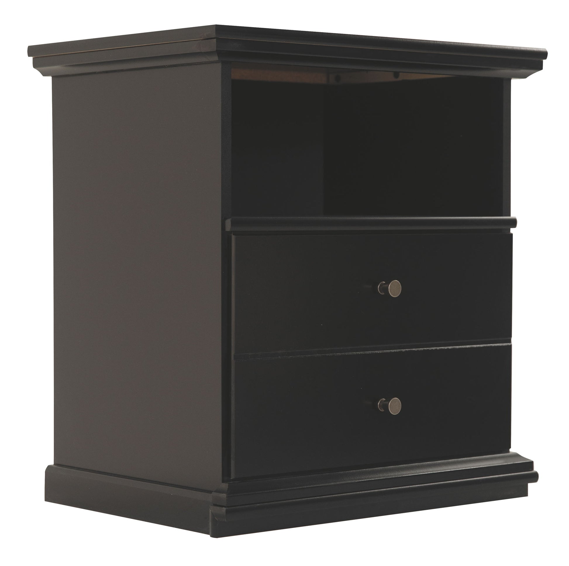 Maribel - One Drawer Night Stand - Black - The Sleep Loft - Online Mattress Showroom NYC
