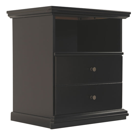 Maribel - One Drawer Night Stand - Black - The Sleep Loft - Online Mattress Showroom NYC